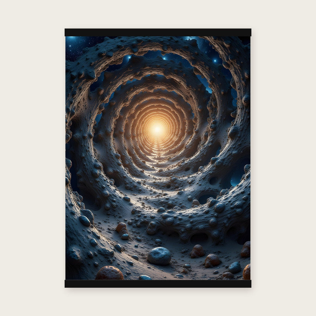 Der Paradoxwirbel – Poster mit schwarzer Holzleiste, 50×70 cm