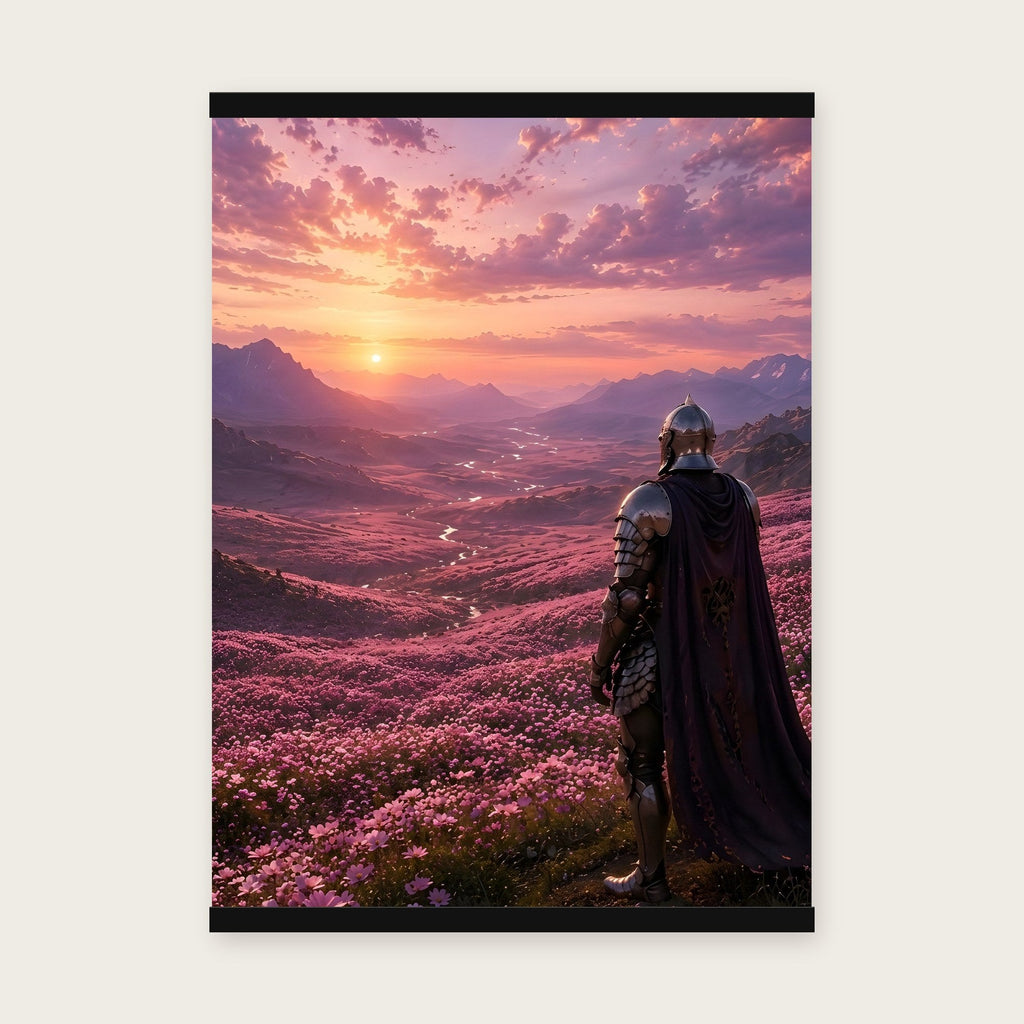 Das Purpurtal – Poster mit schwarzer Holzleiste, 50×70 cm