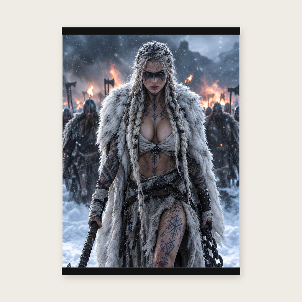 Die Rächerin – Poster mit schwarzer Holzleiste, 50×70 cm