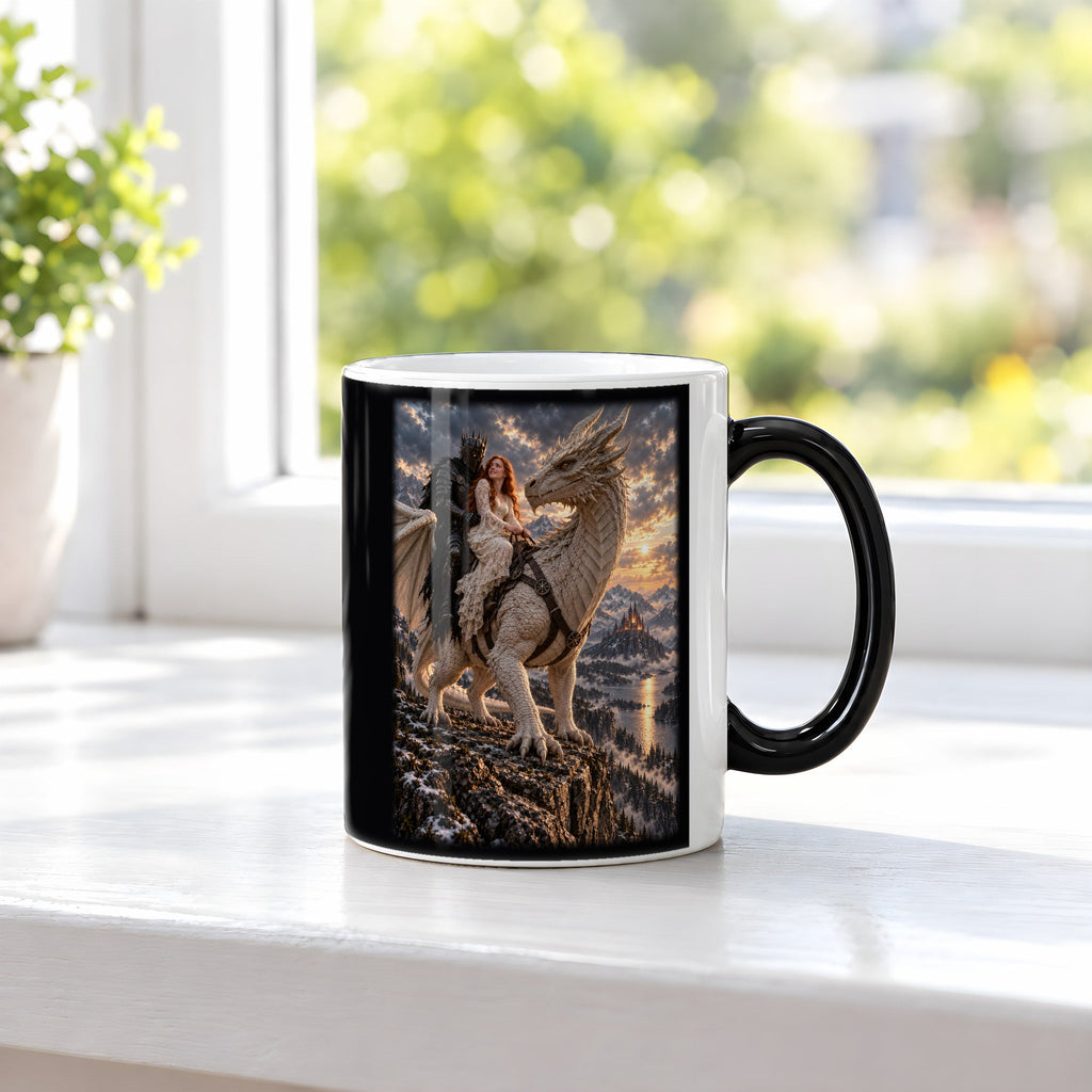 Heimkehr auf dem weißen Drachen – Drachen-Tasse – BE 3 fenster
