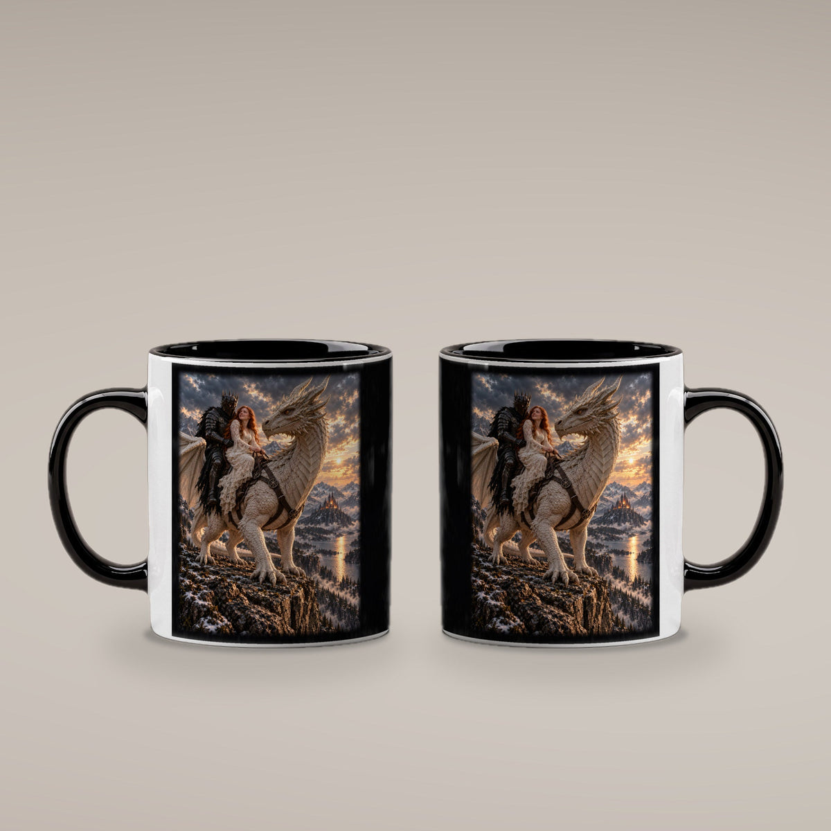 Heimkehr auf dem weißen Drachen – Drachen-Tasse – IS 4 paar