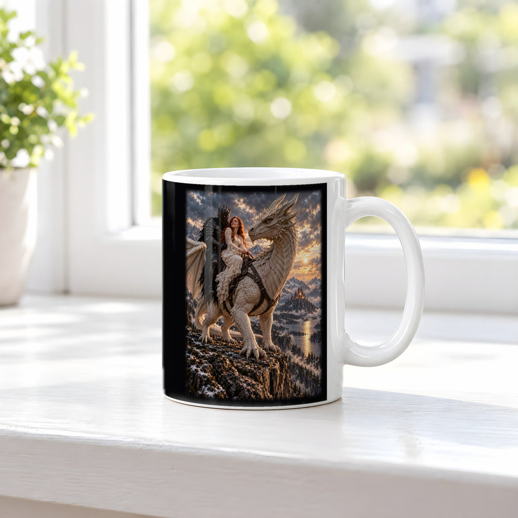 Heimkehr auf dem weißen Drachen – Drachen-Tasse – W 3 fenster