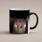 Freche Ratte – Tasse. Zaubertasse: Wärmeeffekt. 6 WAERMEEFFEKT. KI-Motiv.