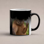 Capybara mit Mittelfinger – Tasse. Zaubertasse: Wärmeeffekt. 6 WAERMEEFFEKT. KI-Motiv.