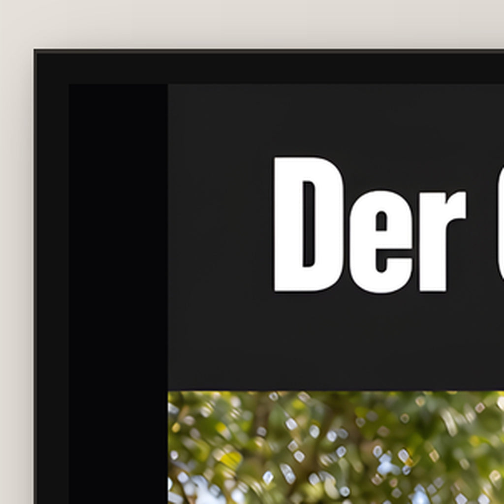 Muskelgorilla mit Mittelfinger – Gerahmtes Wandbild mit Spruch. 60×80 cm. 3 DETAIL. KI-Motiv.