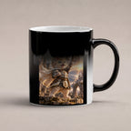 Built different. – Tasse. Zaubertasse: Wärmeeffekt. 6 WAERMEEFFEKT. KI-Motiv.