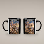 Built different. – Tasse. Innen schwarz. 4 BEIDE SEITEN. KI-Motiv.