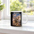 Built different. – Tasse. Weiß. 3 FENSTER. KI-Motiv.