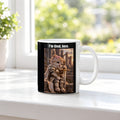 I’m tired, boss. – Tasse. Weiß. 3 FENSTER. KI-Motiv.
