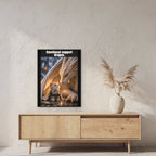 Emotional support dragon. – Gerahmtes Wandbild. 60×80 cm. 2 RAUM. KI-Motiv.
