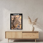 I’m just a girl. – Gerahmtes Wandbild. 60×80 cm. 2 RAUM. KI-Motiv.