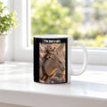 I’m just a girl. – Tasse. Weiß. 3 FENSTER. KI-Motiv.
