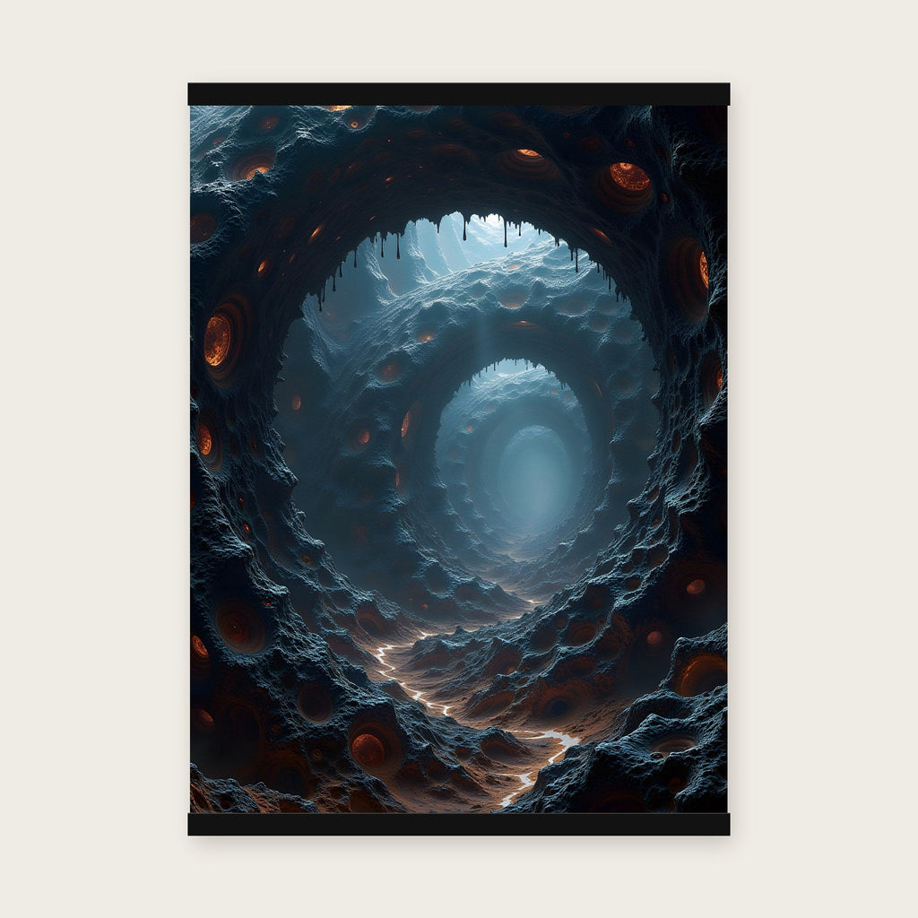 Der Schlund – Poster mit schwarzer Holzleiste, 50×70 cm