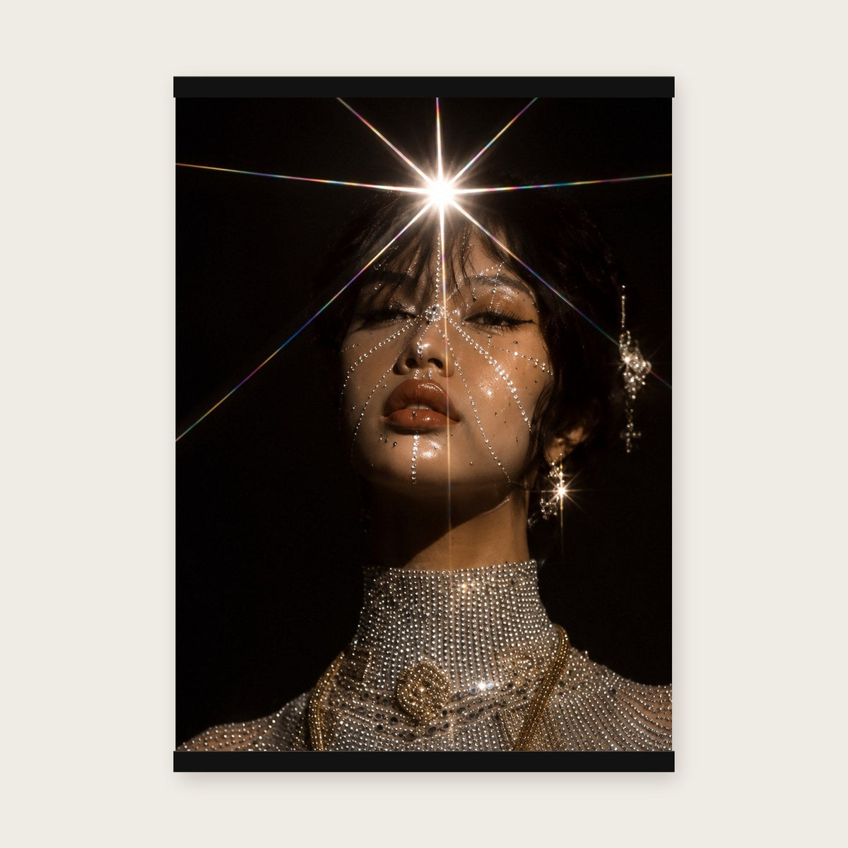 Sternennova – Poster mit schwarzer Holzleiste, 50×70 cm