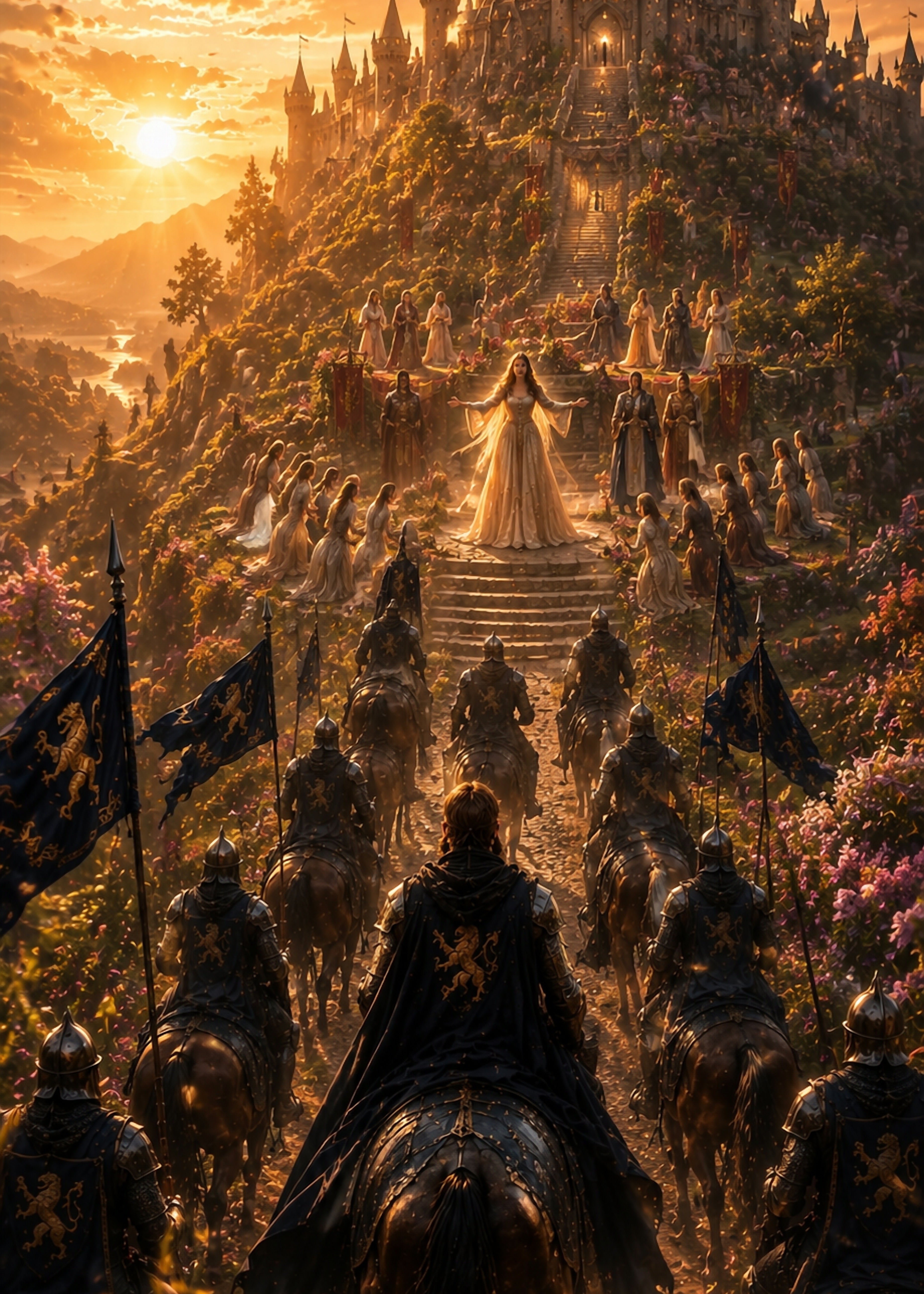 Der Siegeszug – dunkles Fantasy-Wandbild