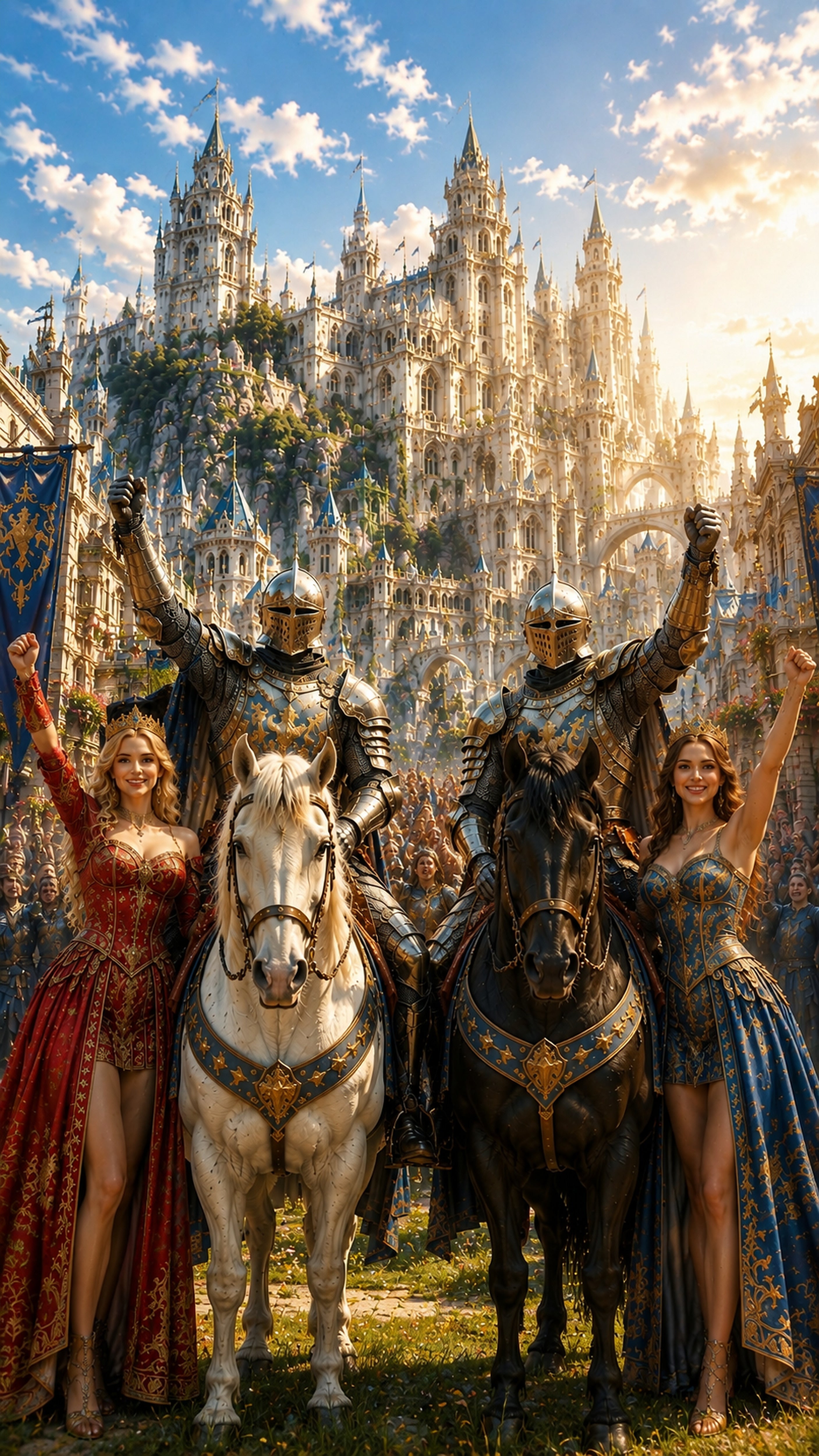 Der Tag des Sieges — Ritter und Königinnen feiern den Sieg
