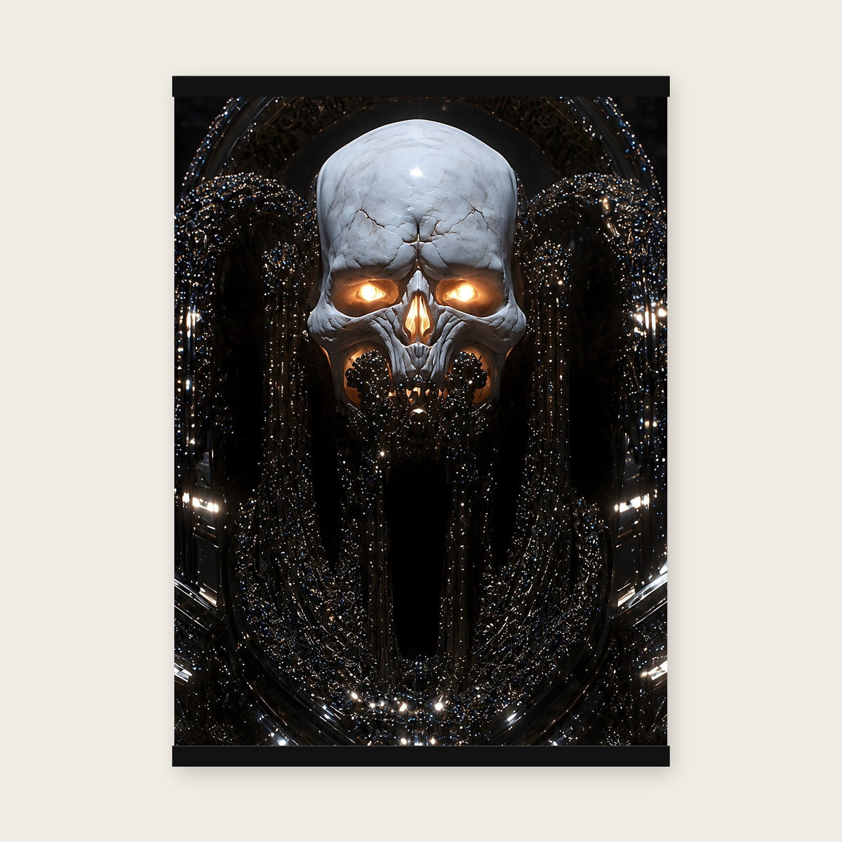 Der Totenfürst – Poster mit schwarzer Holzleiste, 50×70 cm