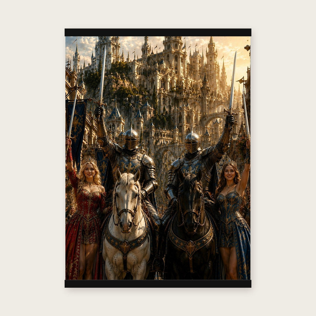 Der Triumphzug – Poster mit schwarzer Holzleiste, 50×70 cm