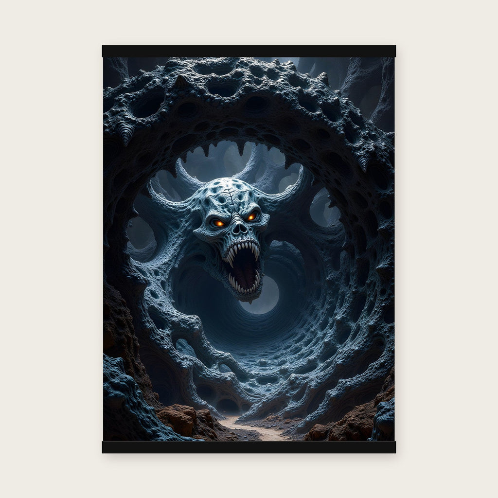 Das Totenmaul – Poster mit schwarzer Holzleiste, 50×70 cm