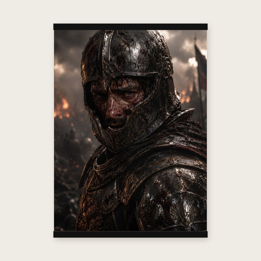 Der Überlebende – Poster mit schwarzer Holzleiste, 50×70 cm