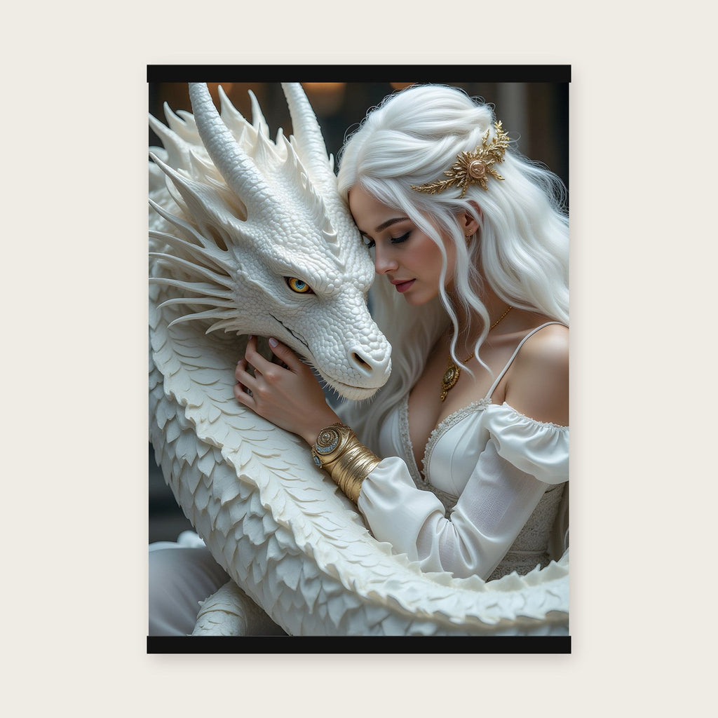 Die Umarmung – Poster mit schwarzer Holzleiste, 50×70 cm