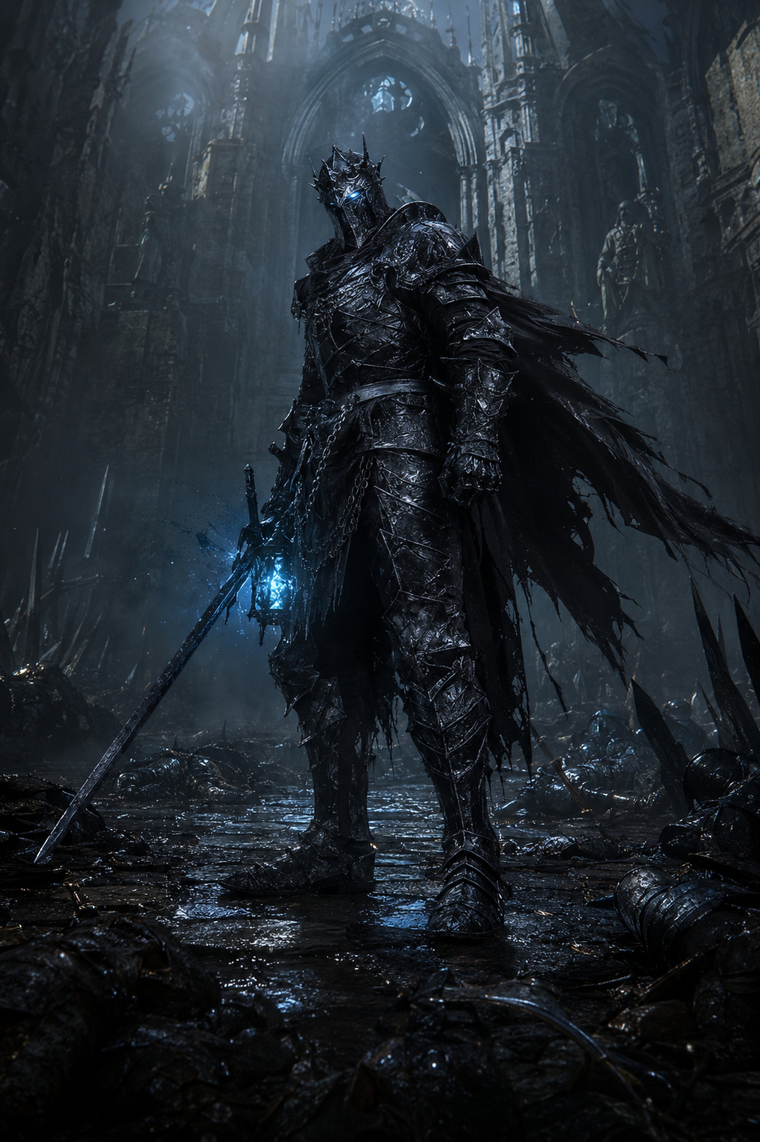 Der Untotenwächter – dunkles Fantasy-Wandbild