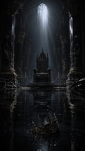 Der Verlassene Thron – dunkles Fantasy-Wandbild