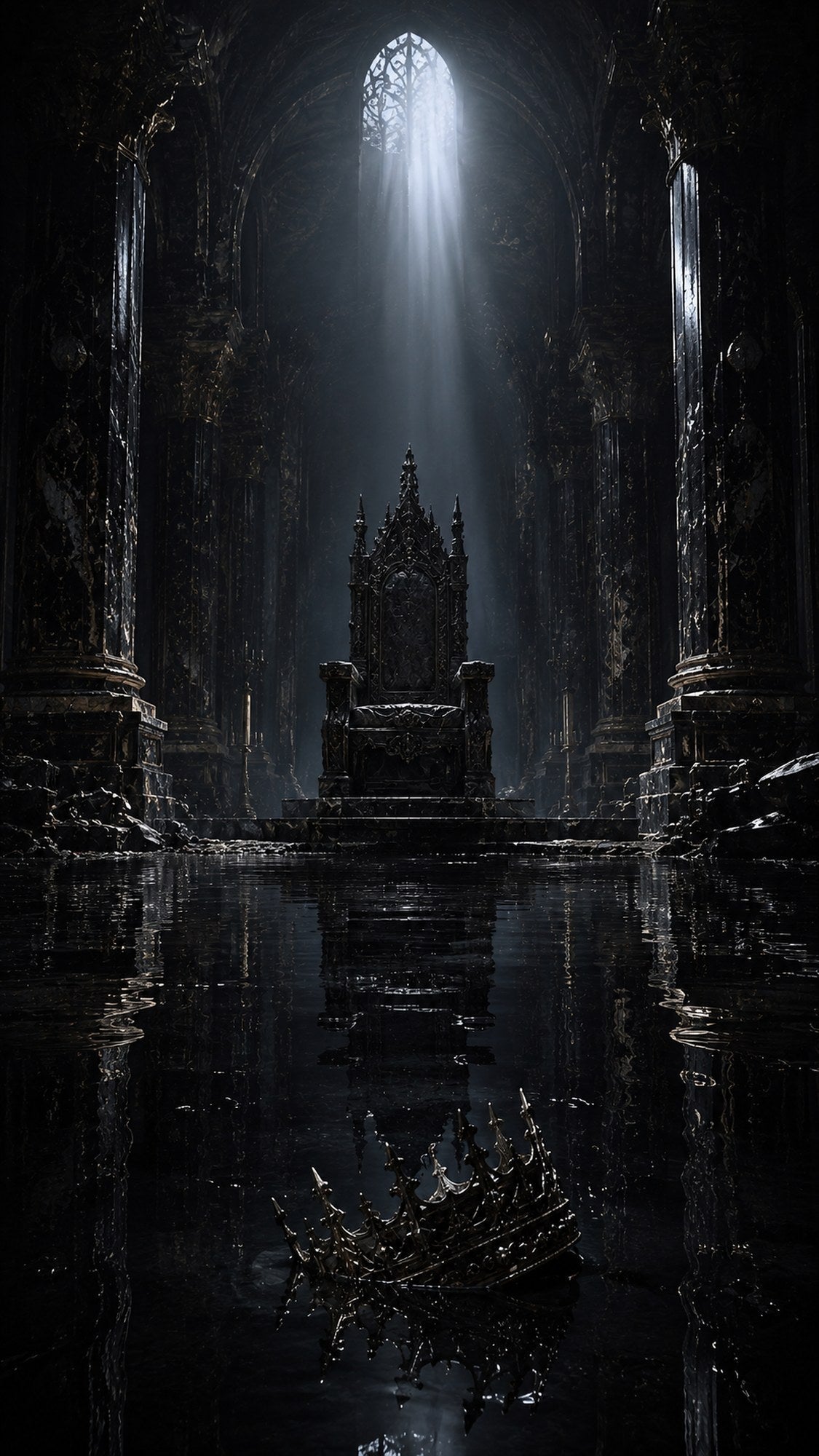 Der Verlassene Thron — Gerahmtes Wandbild