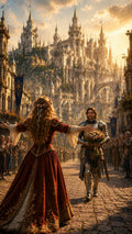 Das Wiedersehen – dunkles Fantasy-Wandbild