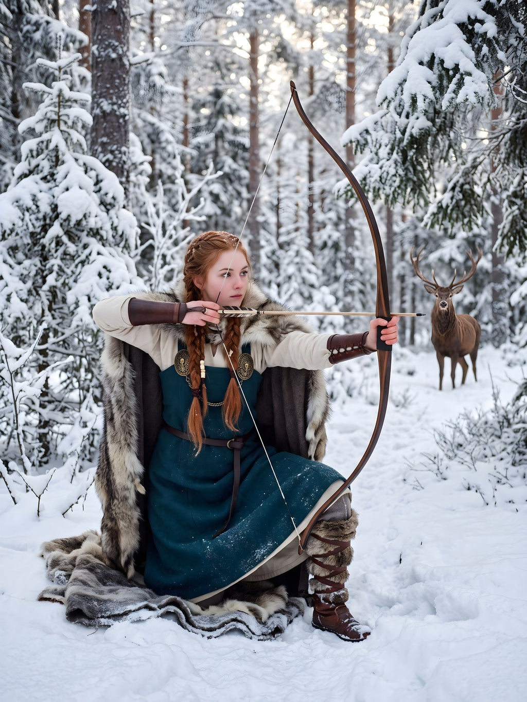 Die Winterjägerin – Motiv