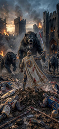 Die Wolfsjäger — Gerahmtes Wandbild