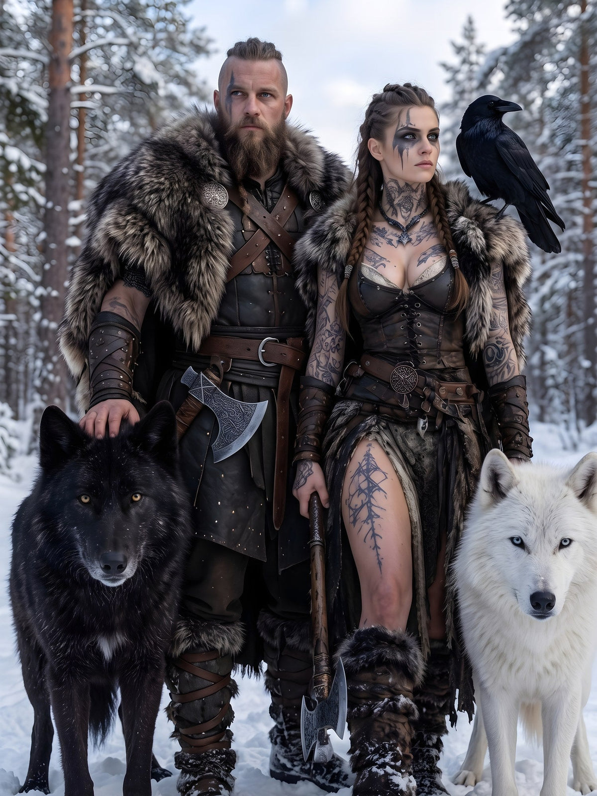 Das Wolfspaar – Motiv
