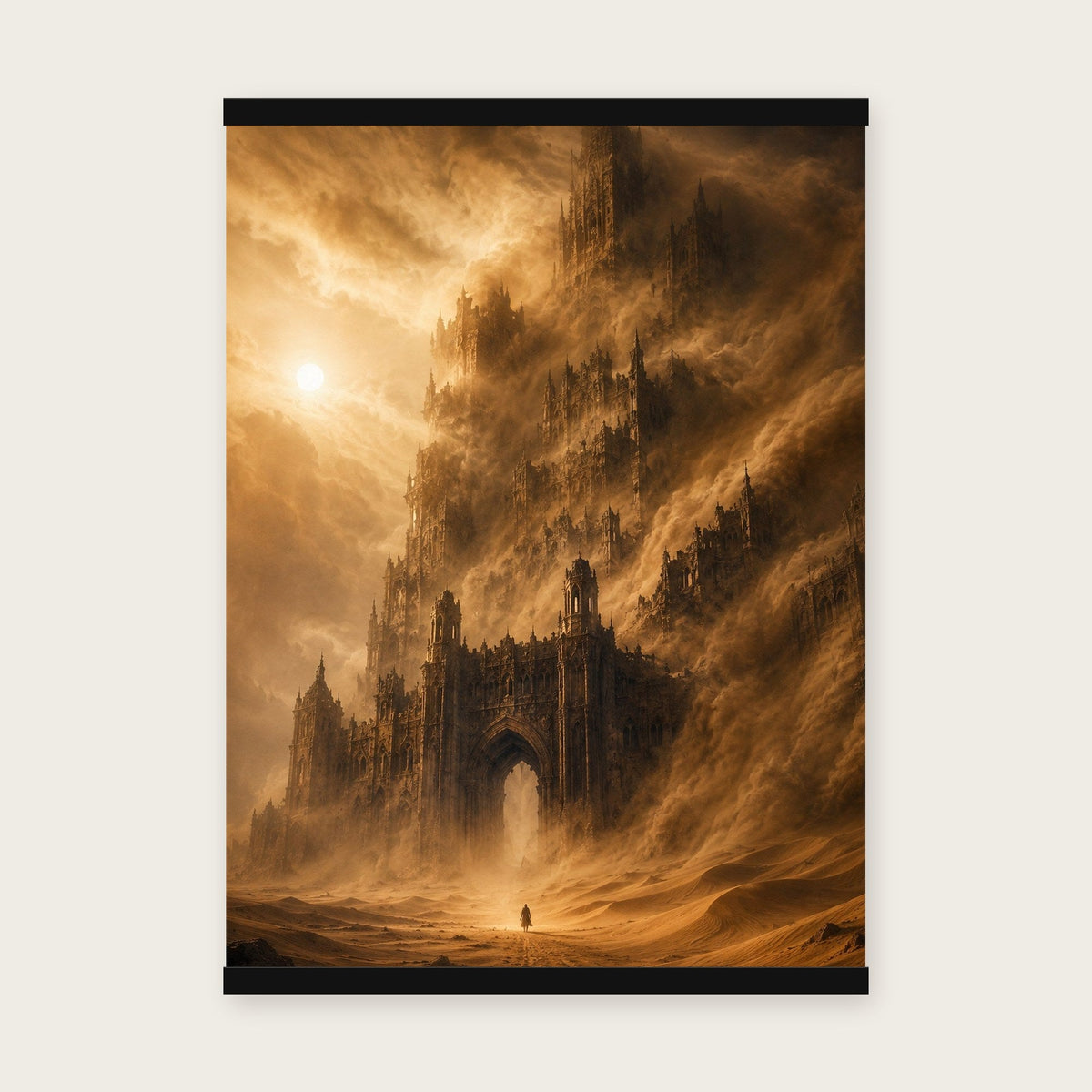 Das Wüstenimperium – Poster mit schwarzer Holzleiste, 50×70 cm