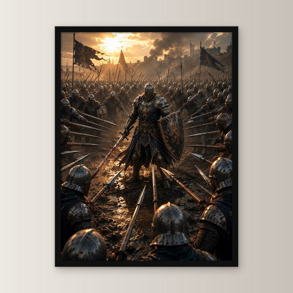 Der letzte Wall – Dark-Fantasy-Wandbild, gerahmt