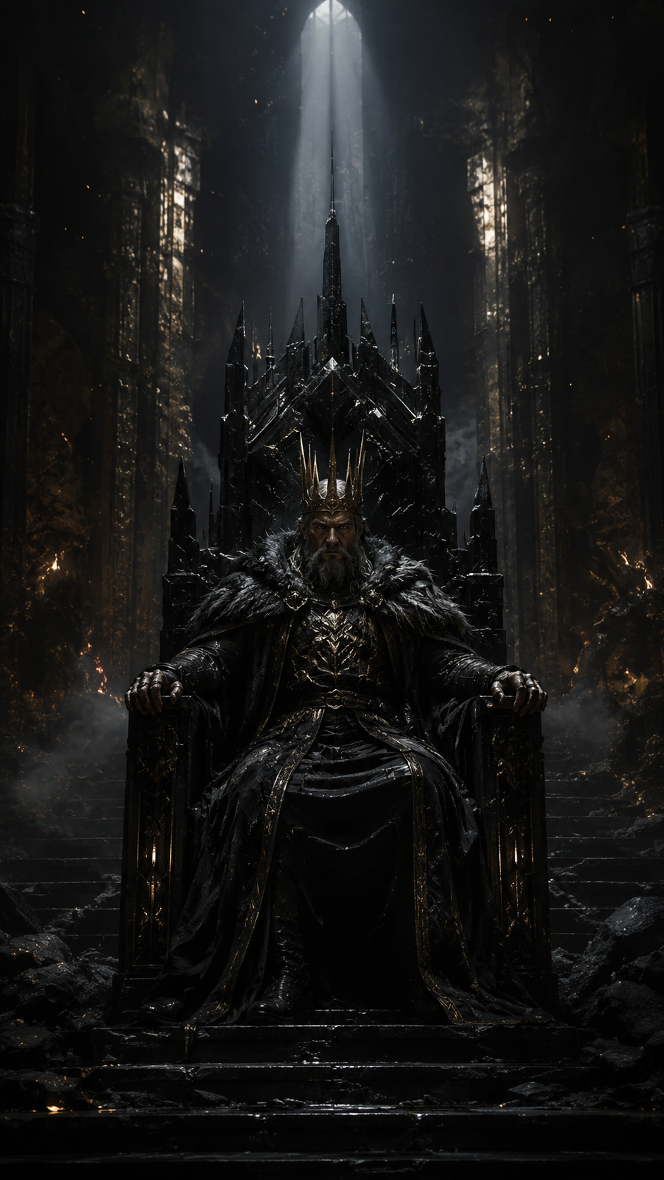 The Forgotten King — Dark-Fantasy Acrylglas-Wandbild