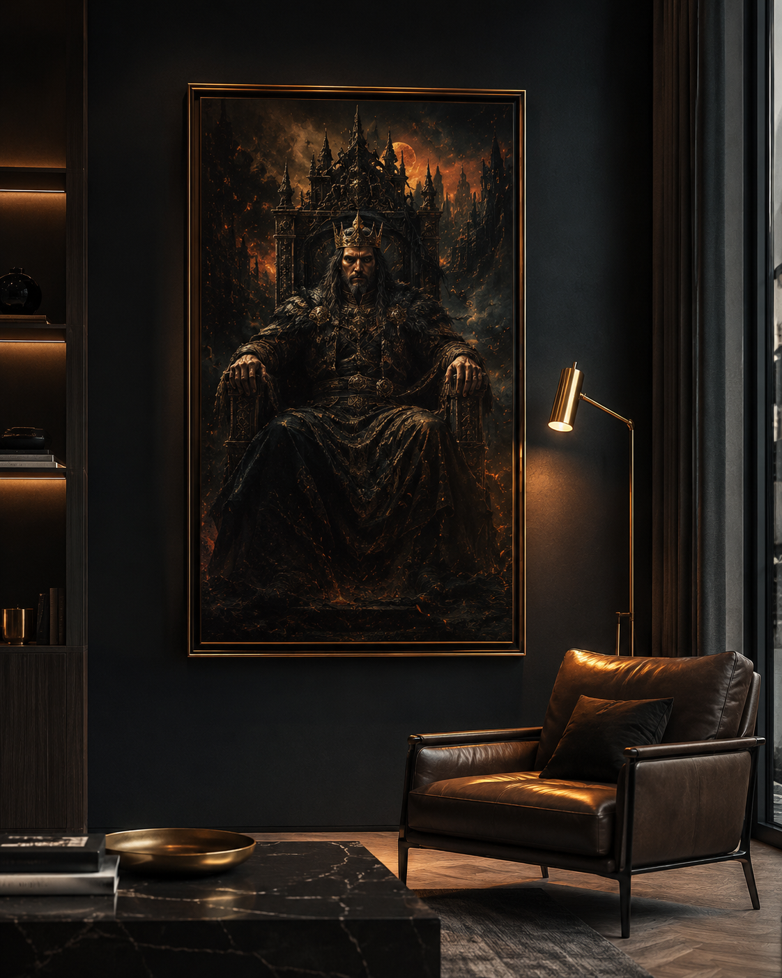 Lifestyle — Dark-Fantasy Wandbild im Raum