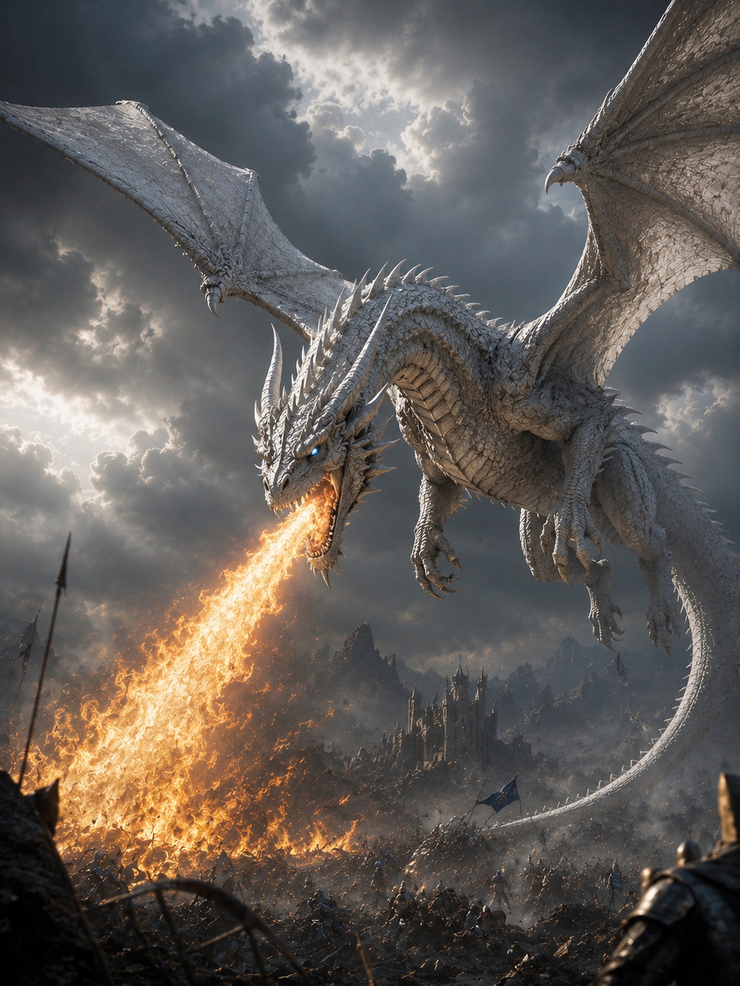 The Pale Wyrm — Gerahmtes Premium-Poster