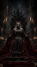 Queen of Ash — Gerahmtes Premium-Poster